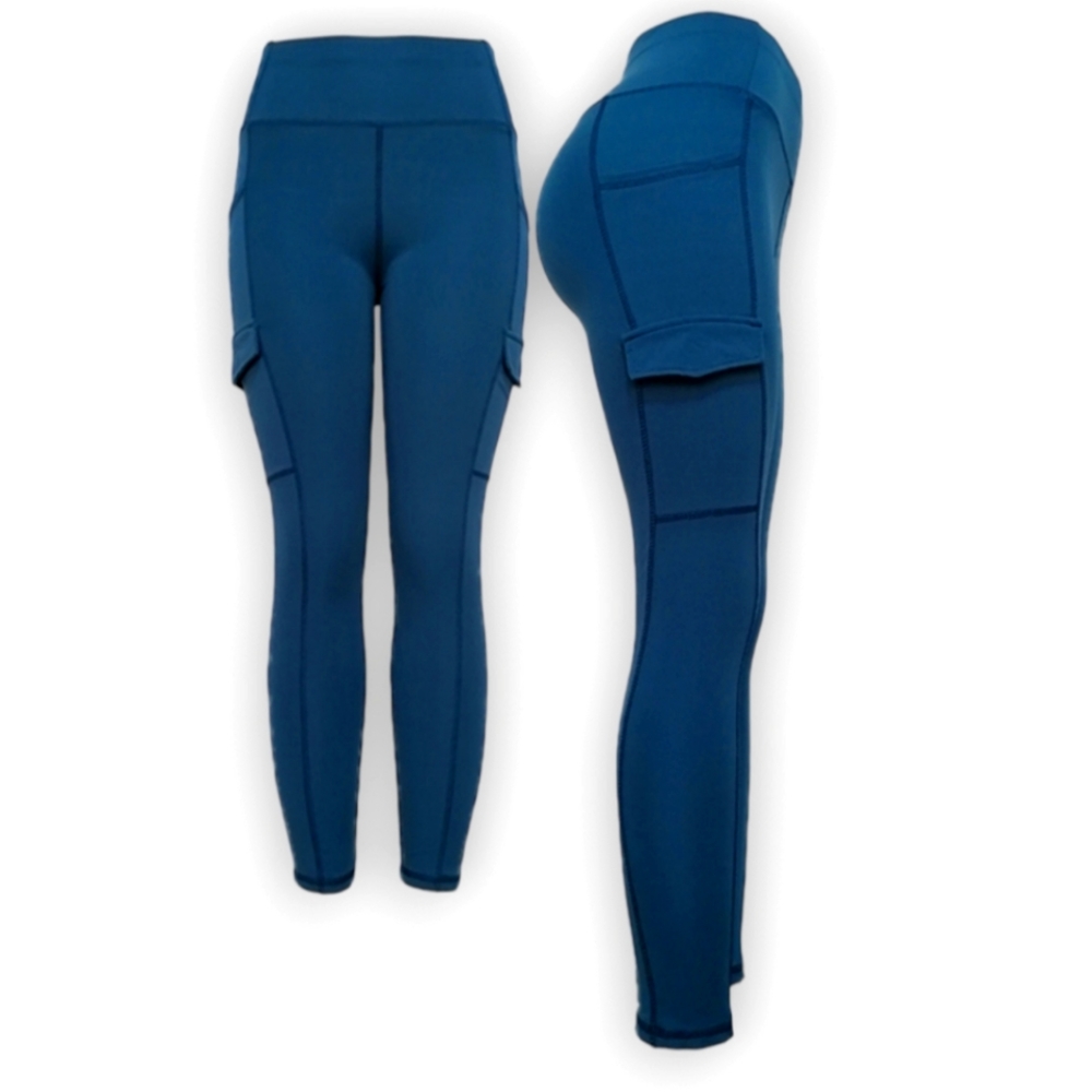 Blue leggings 4 pockets